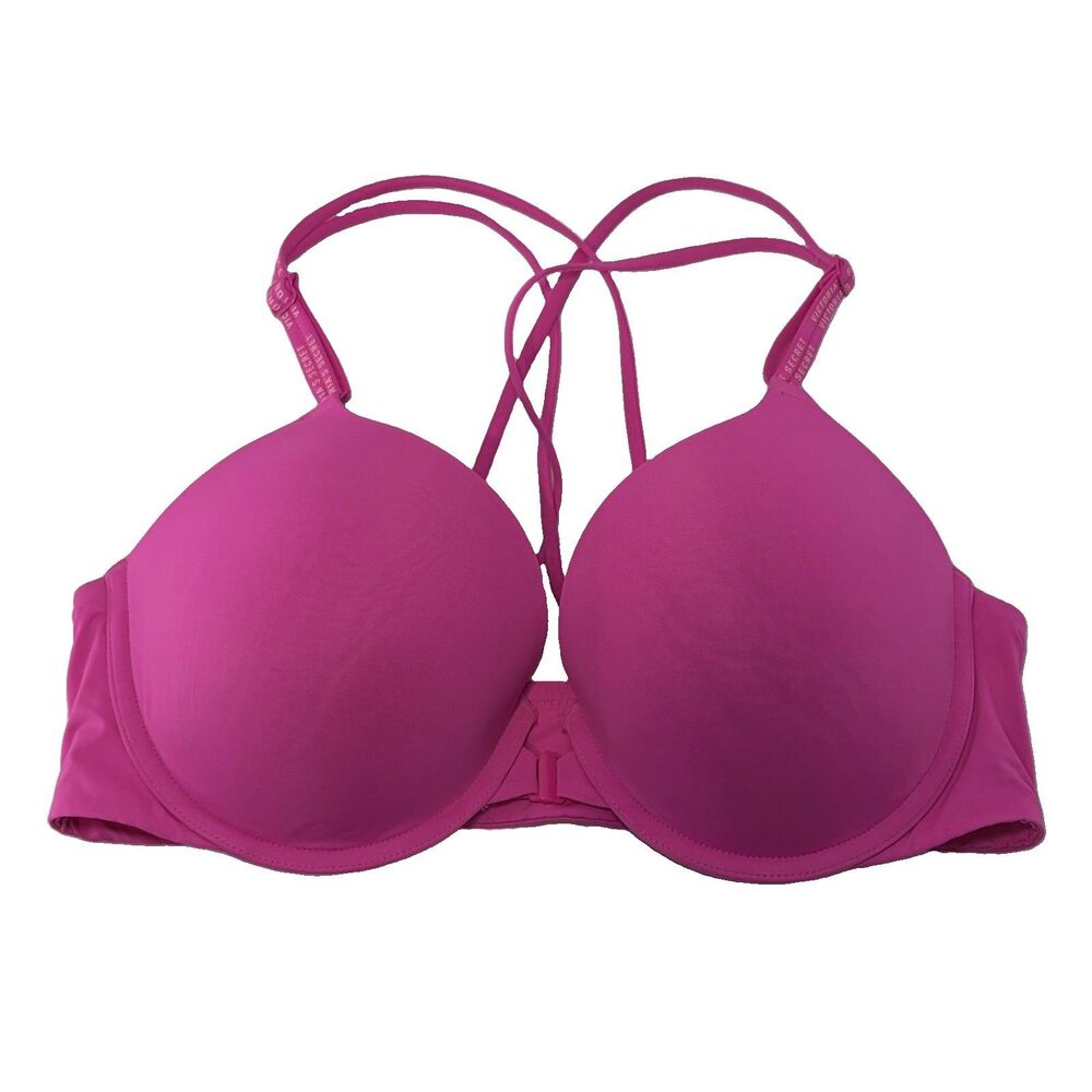 VICTORIA'S SECRET T-SHIRT LIGHTLY LINED PUSH-UP BRA Bubble Gum Pink 38C